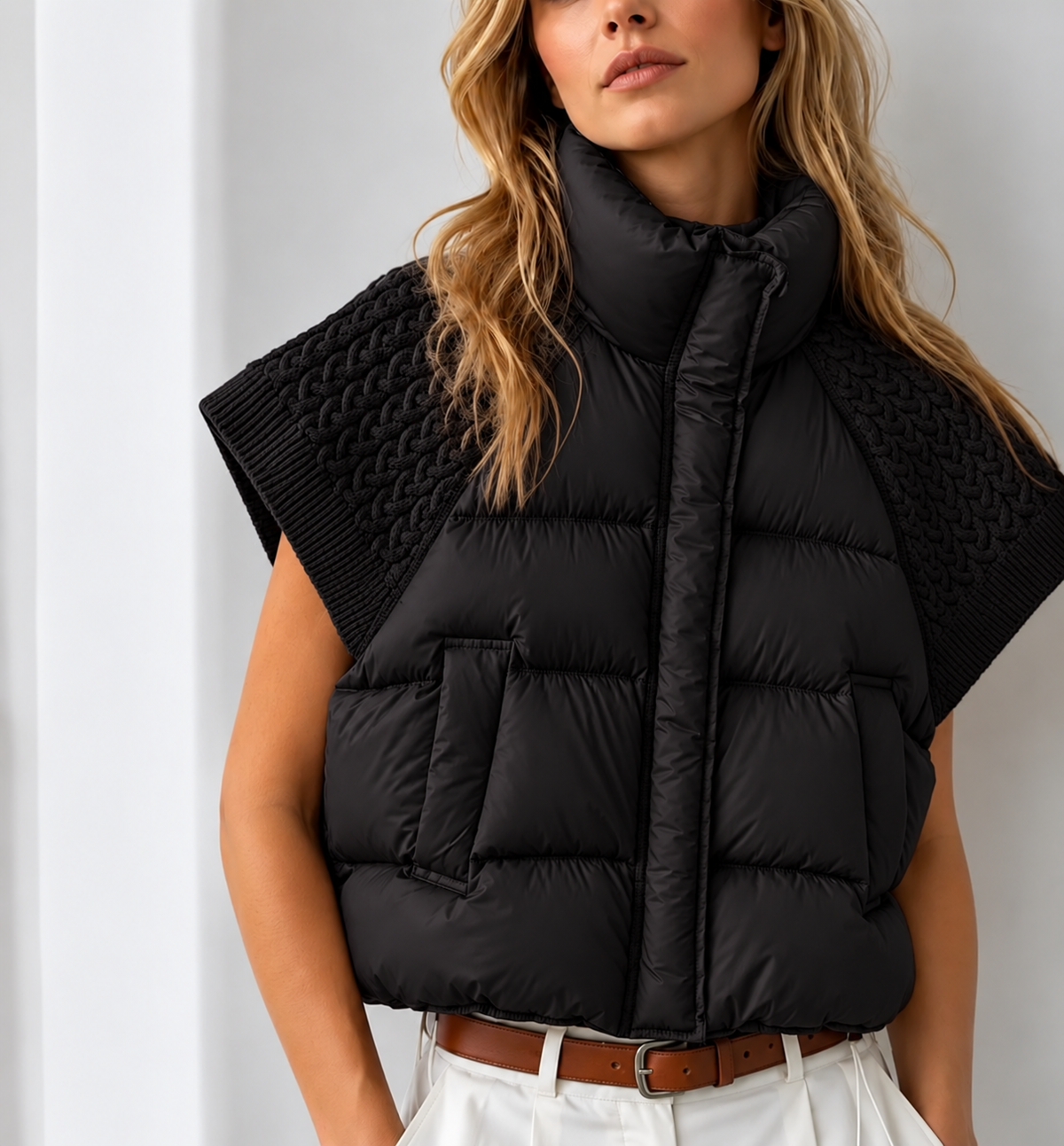 Brooke Knitted Sleeve Gilet