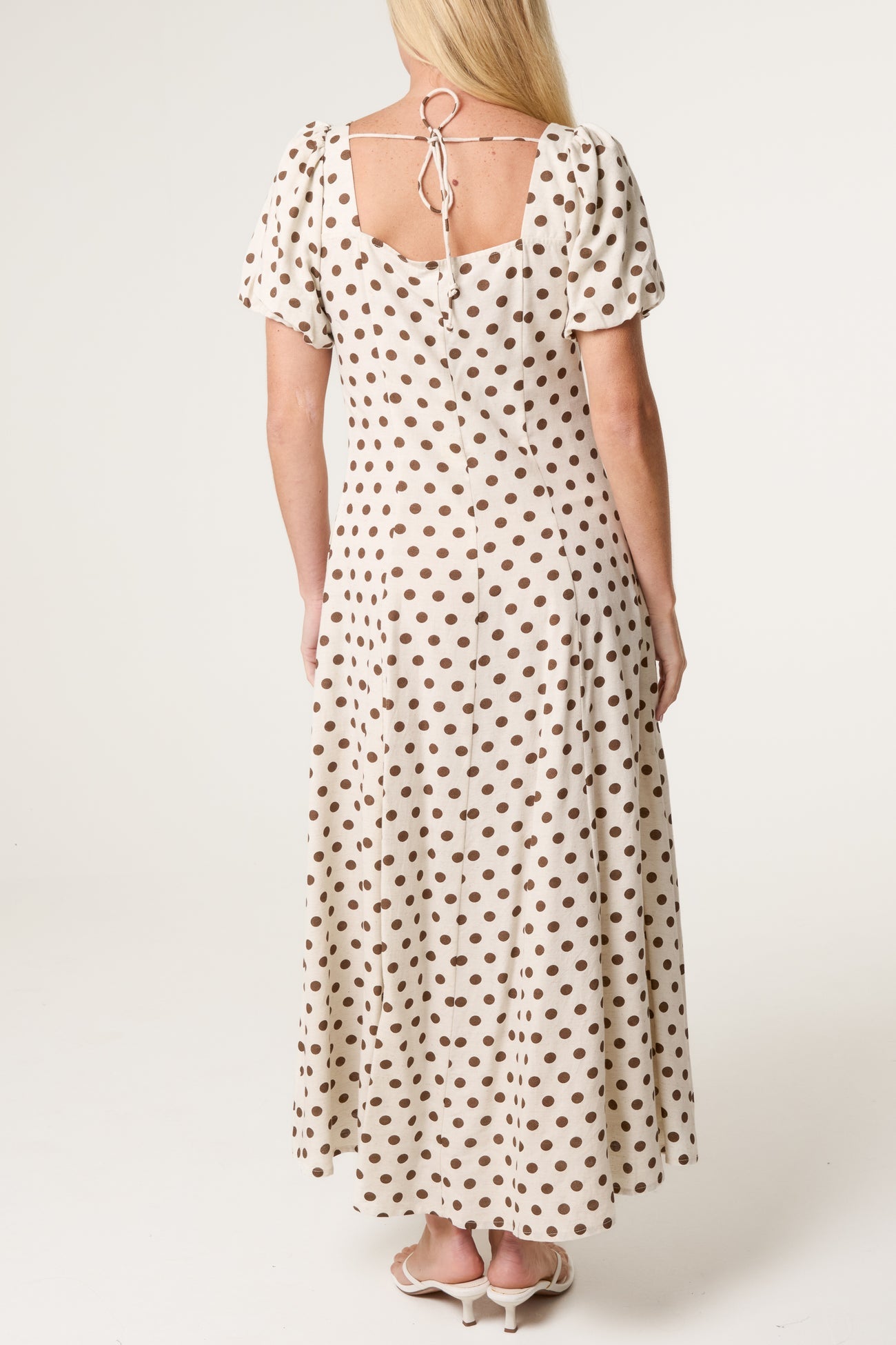 Dotty Polka Dot Puff Sleeve Dress