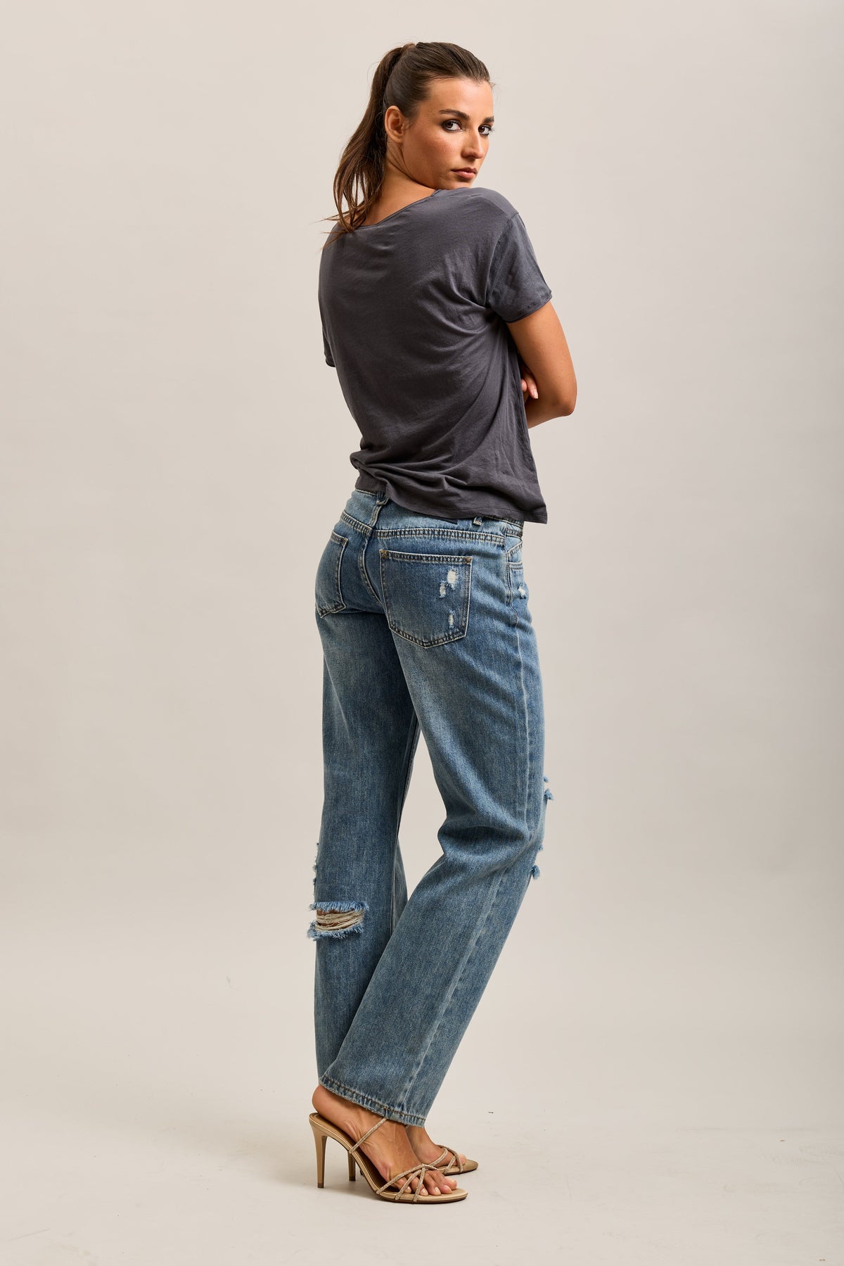 TOXIK3 WORN STRETCH STRAIGHT JEAN PANTS