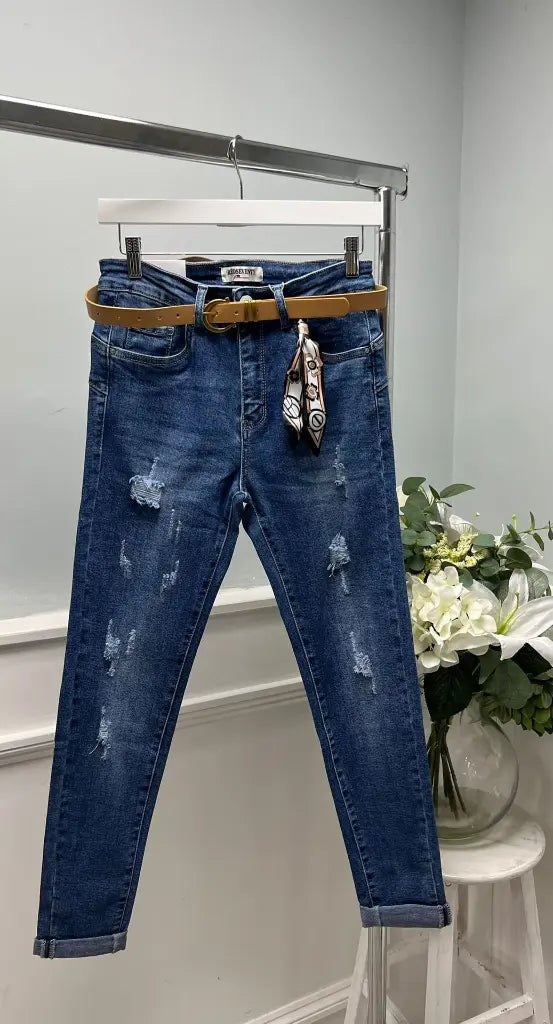 Harley Ripped Mom Jeans