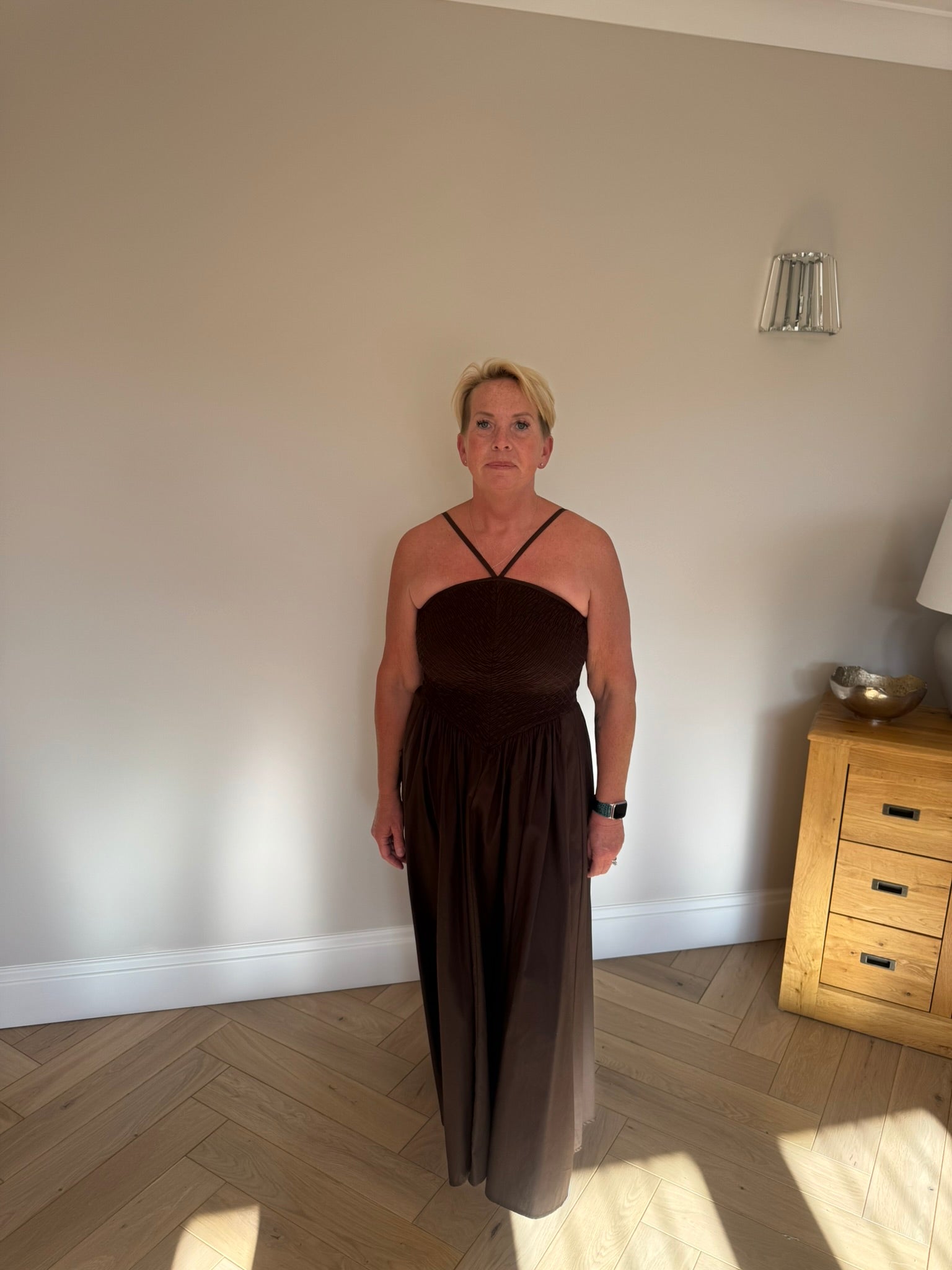 Liora V-Strap Maxi Dress