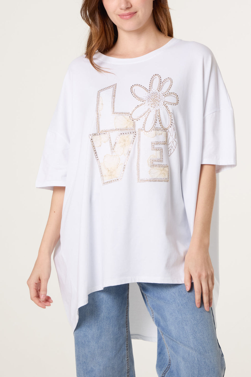 Love & Lace Oversized Tee