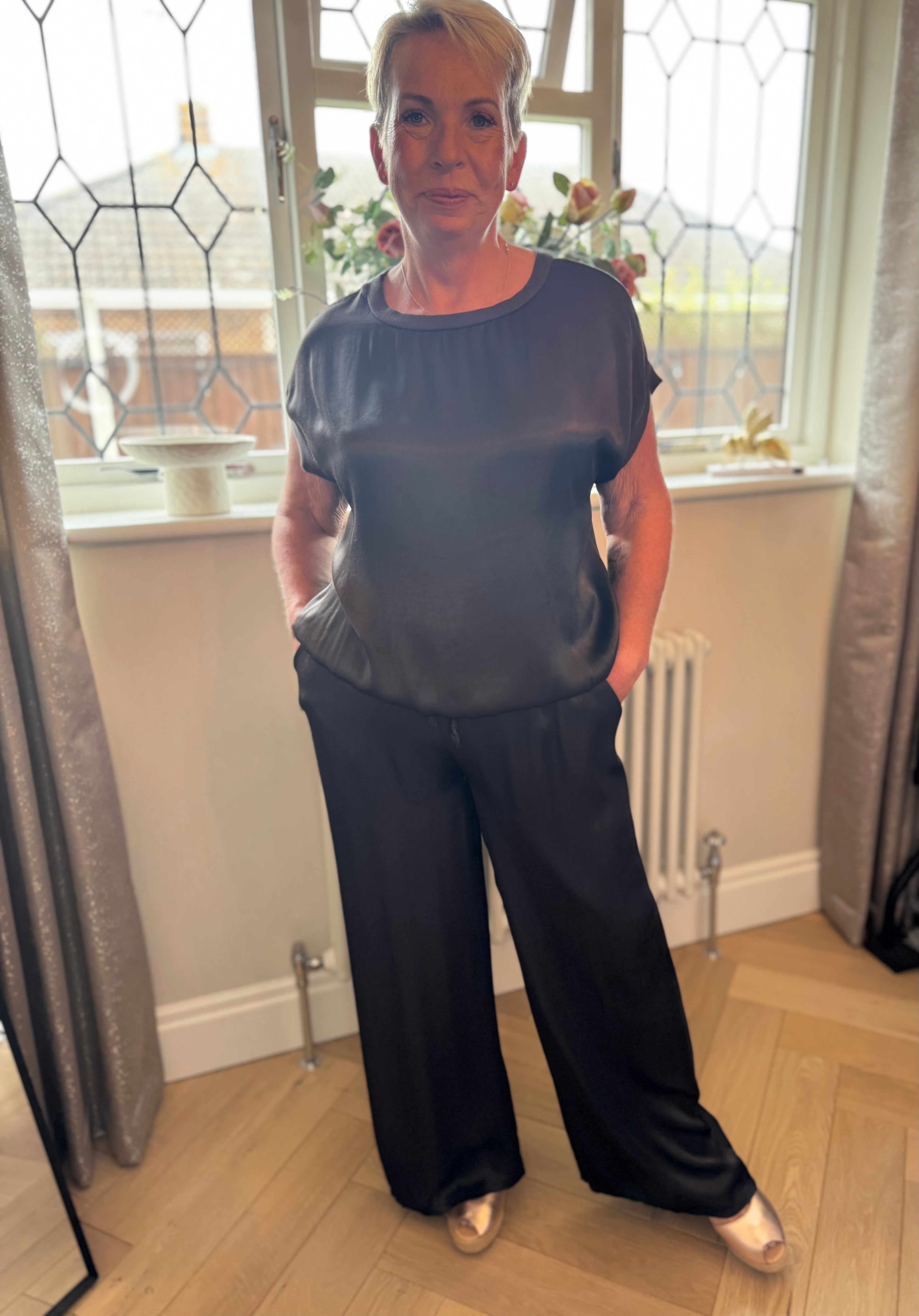 Darcie Satin Top & Trouser Co-ord