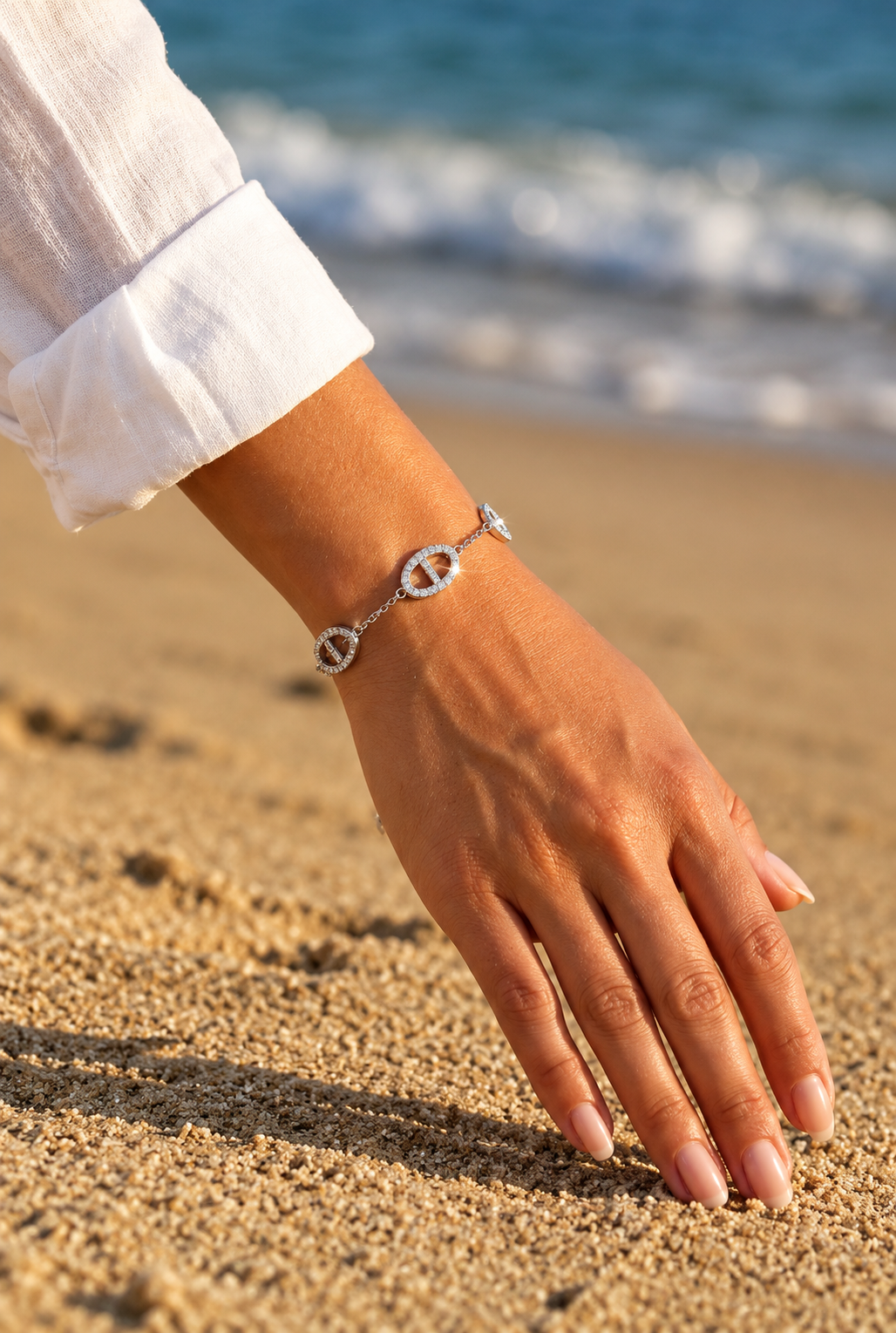 Crystal Marine Link Bracelet