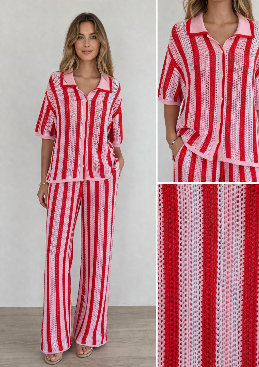 Candice Stripe Knitted Co-ord