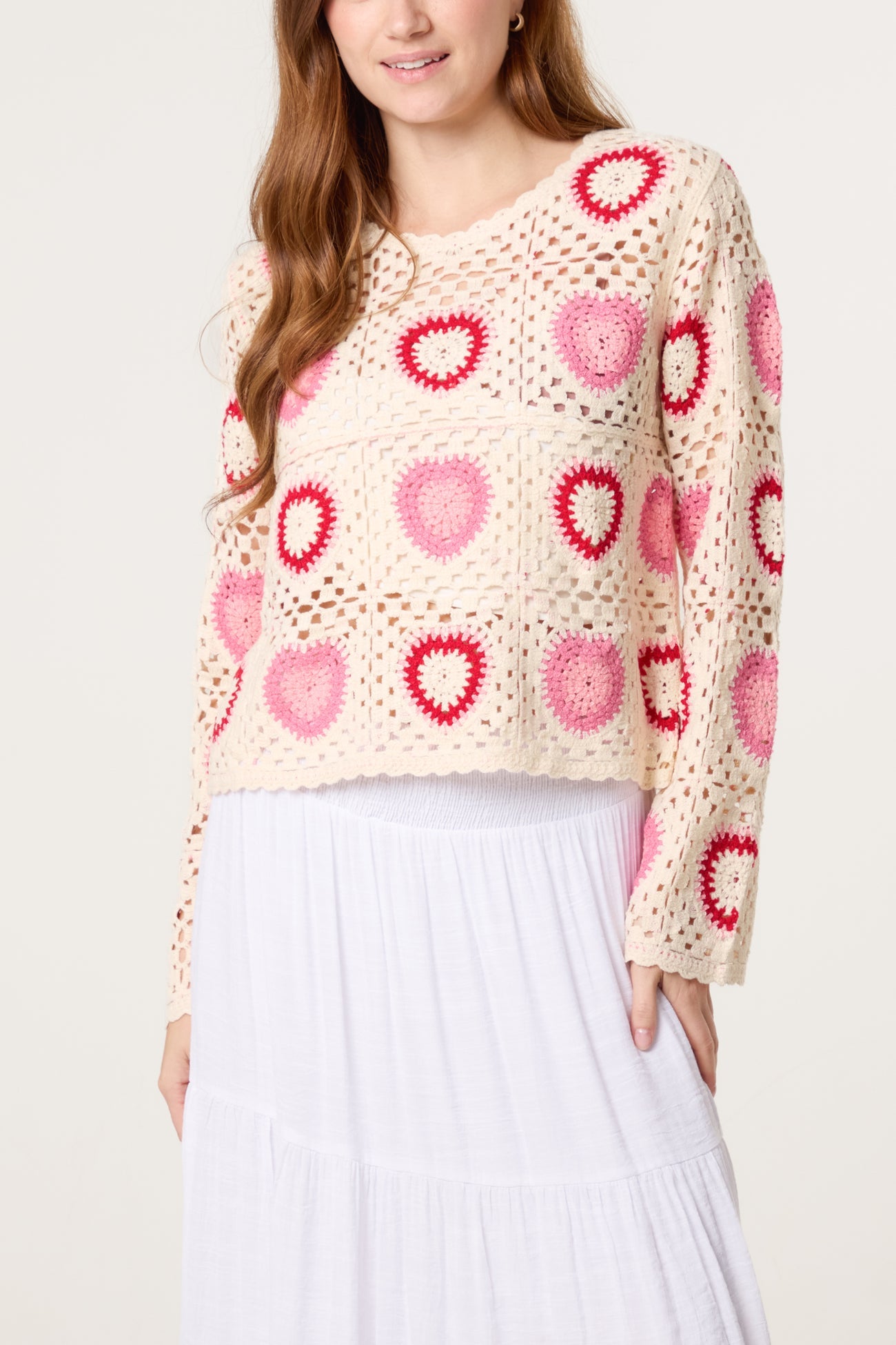 Hearts Crochet Top