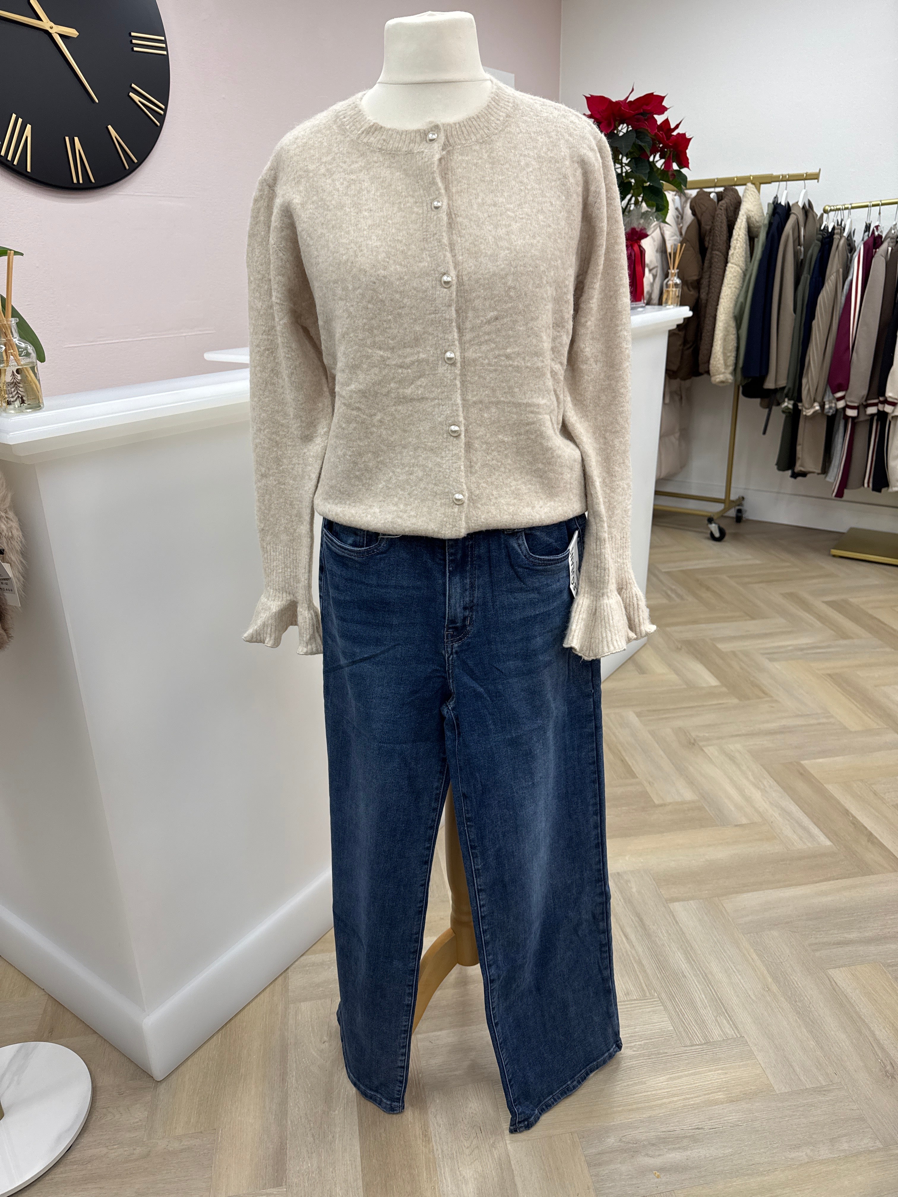 💫Sophie Frill Cuff Cardigan