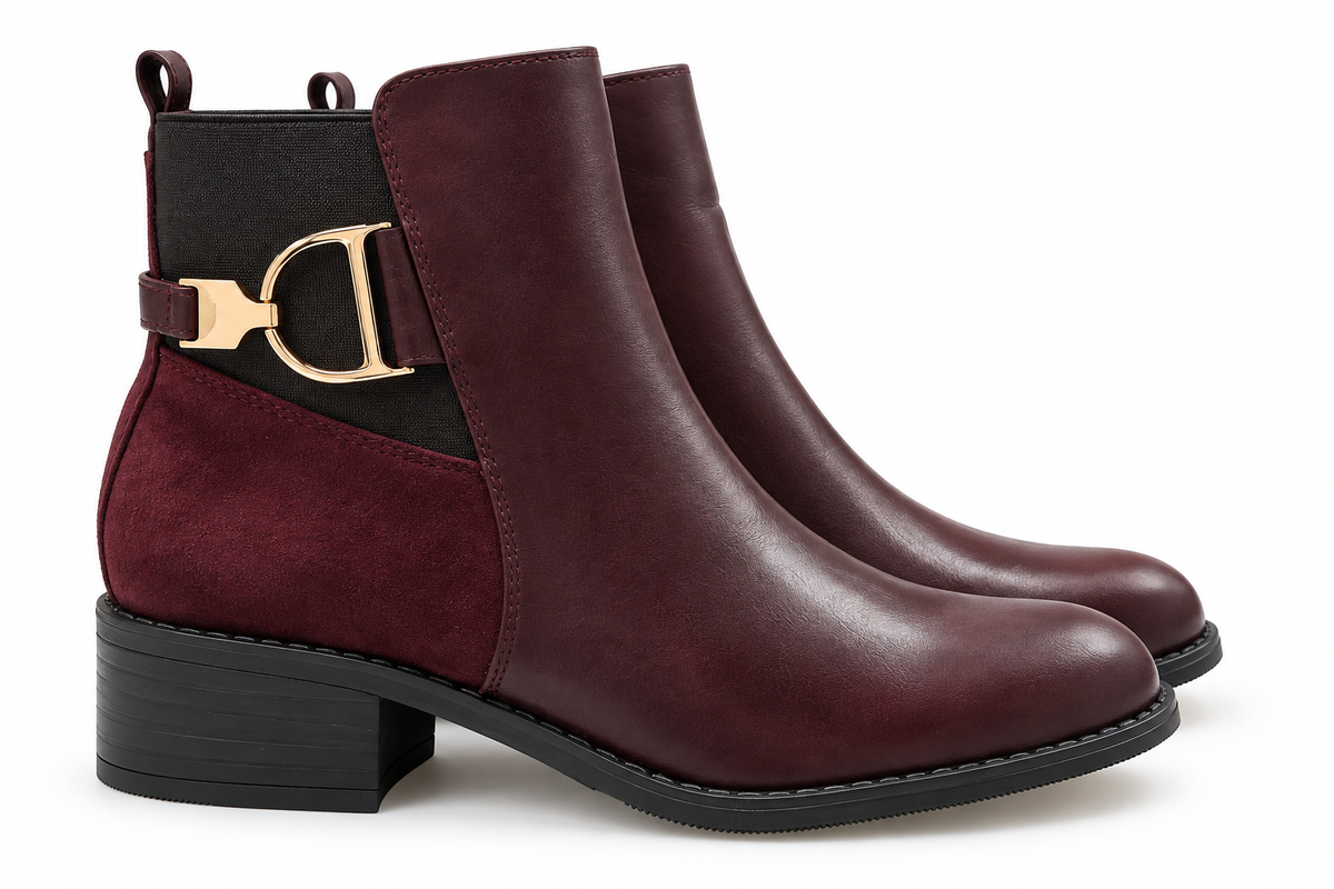 Burgundy D Boot