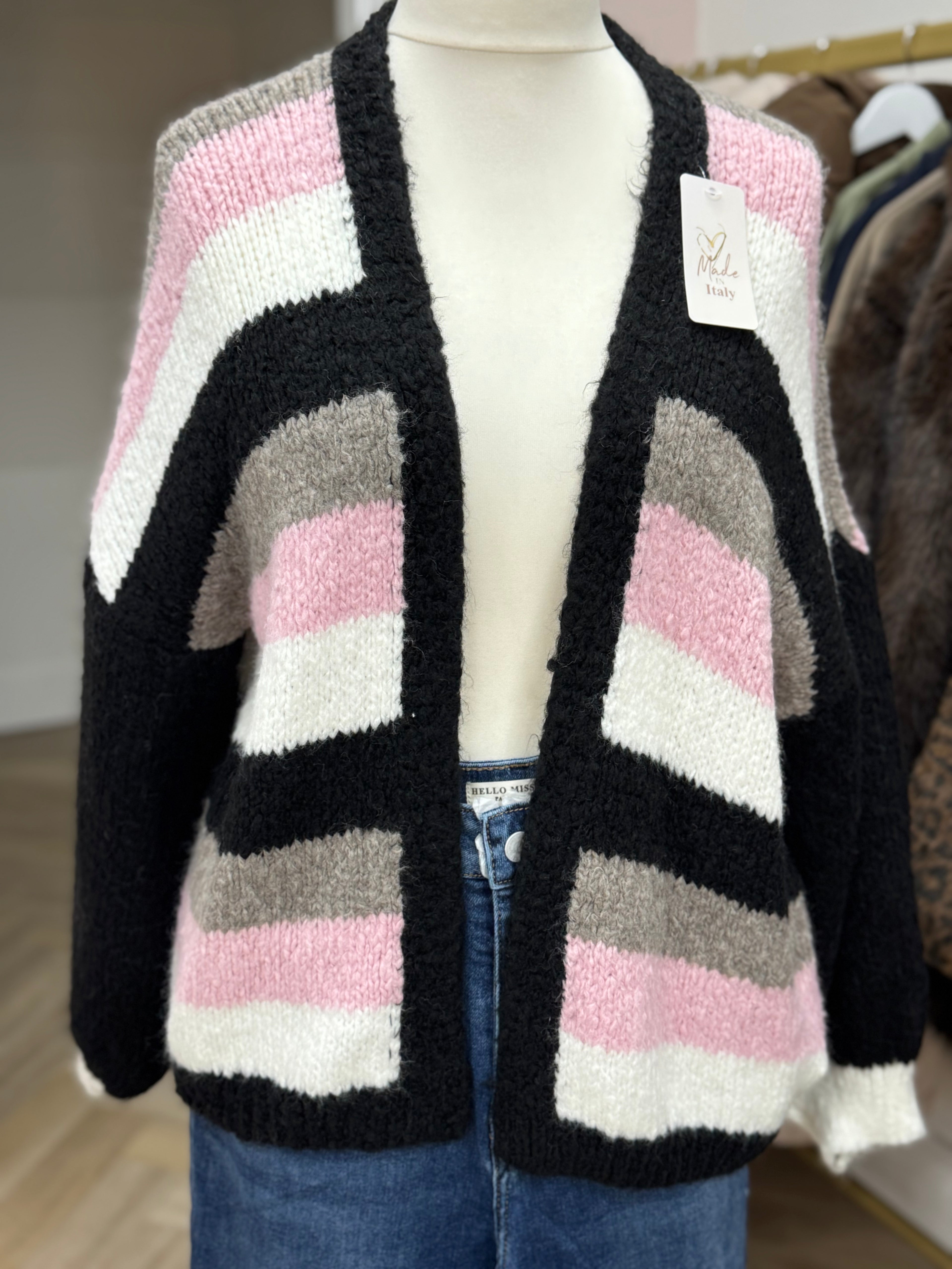 Cozy Stripes Cardigan