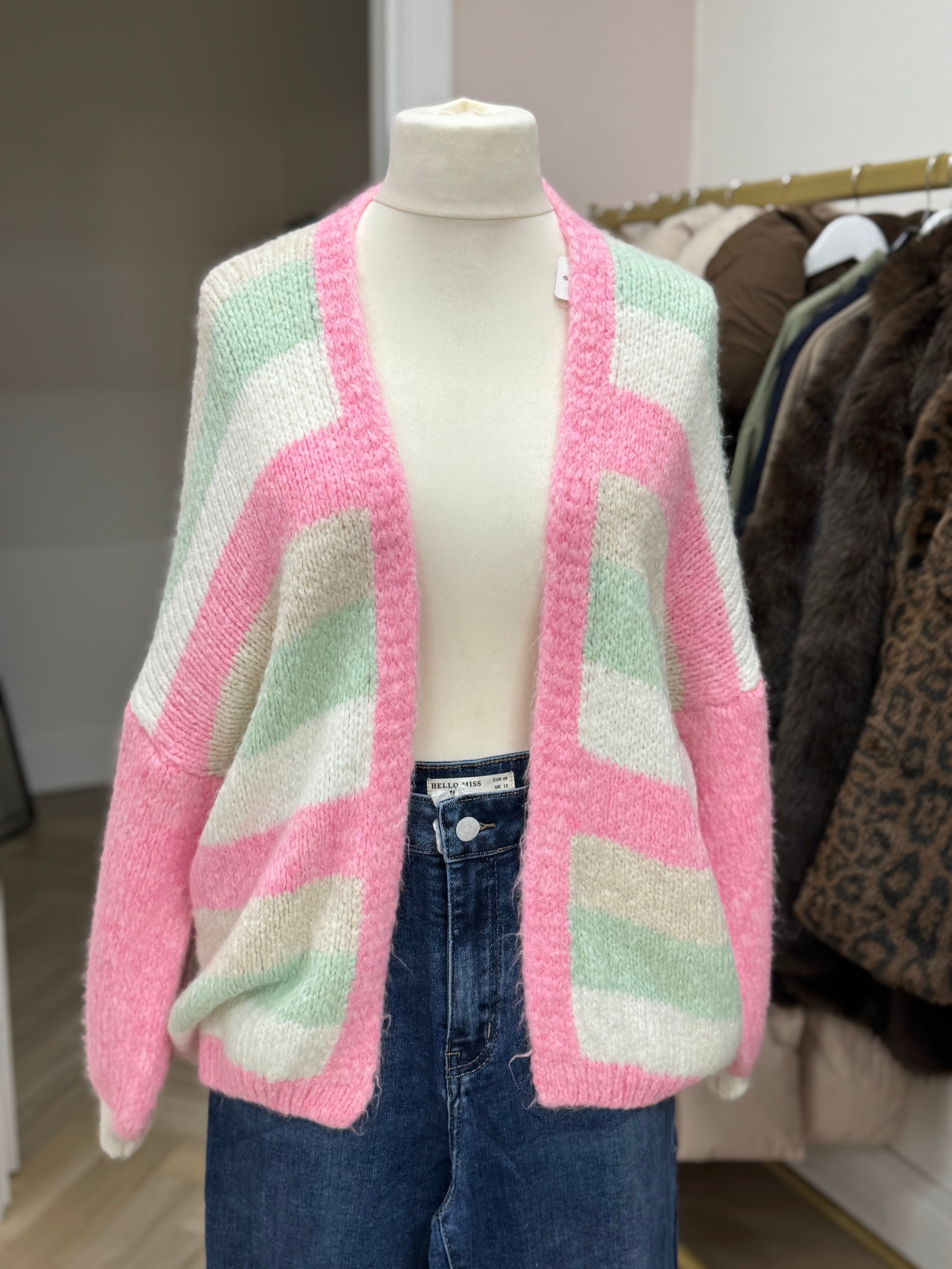 Cozy Stripes Cardigan