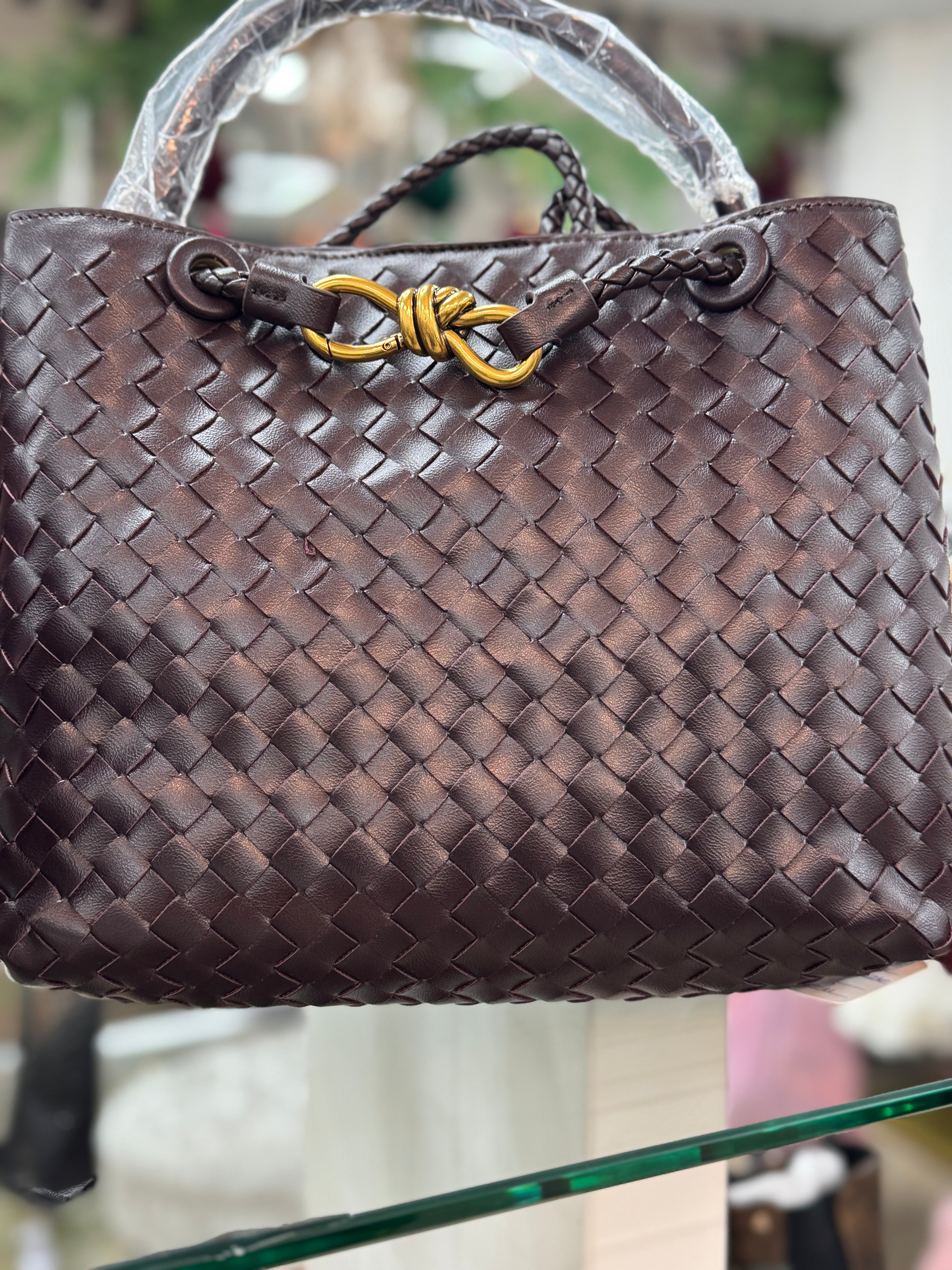 Woven Luxe Handbag