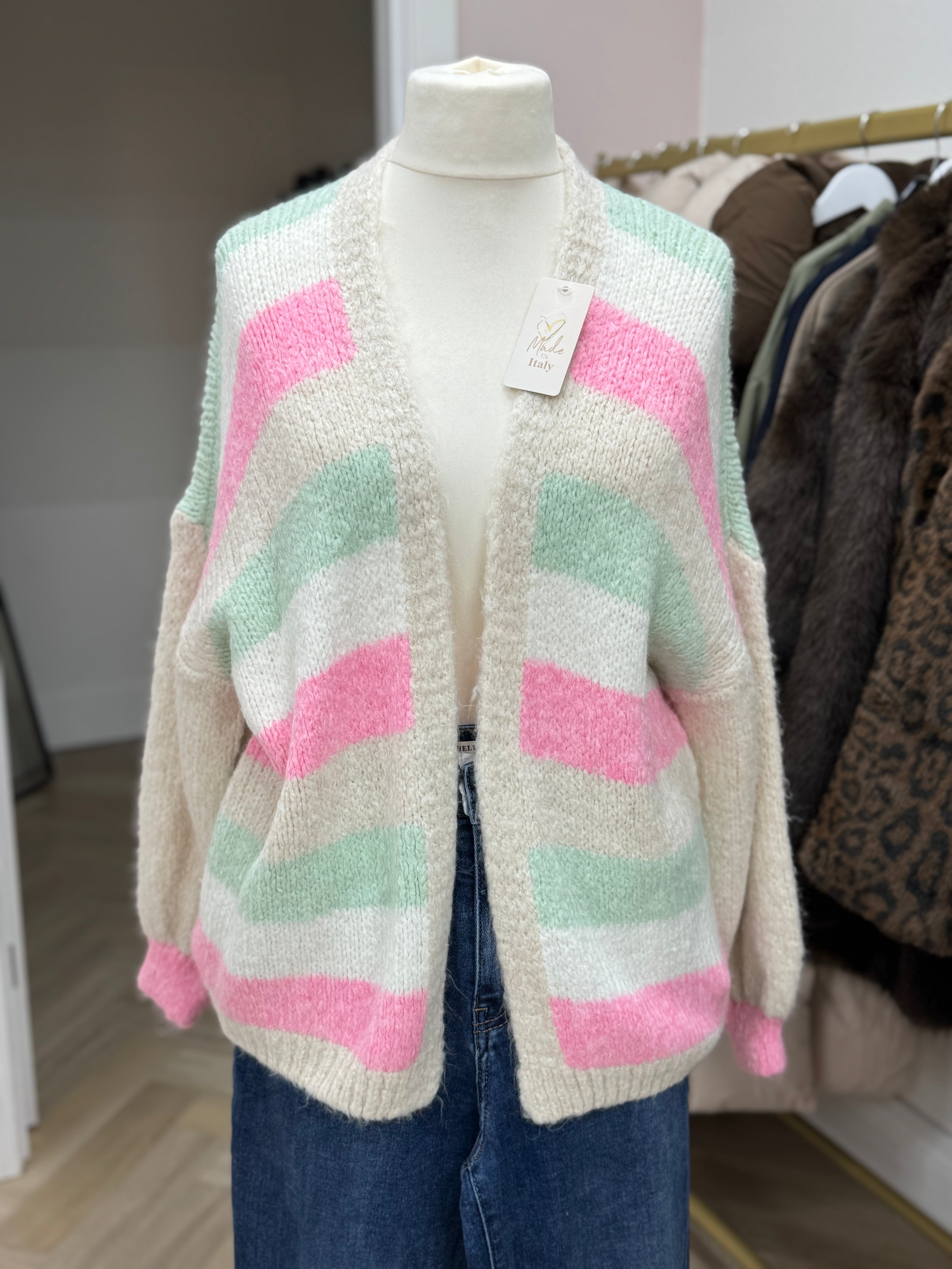 Cozy Stripes Cardigan