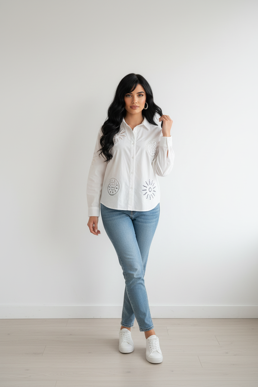 The Elodie Embroidered Shirt