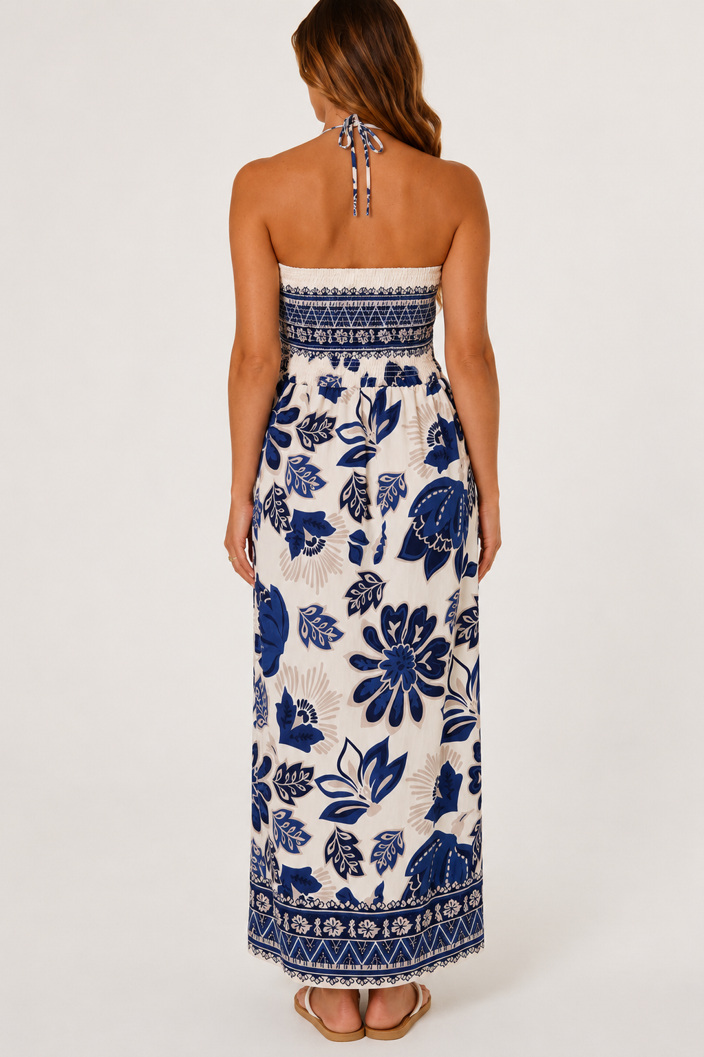 Lilly bandeau border floral dress