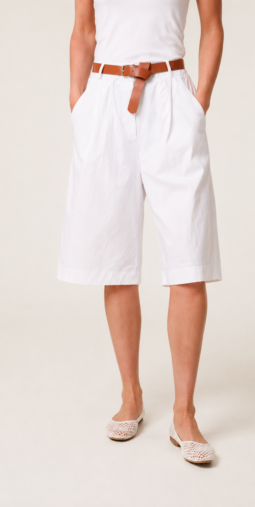 Bermuda Belted Shorts – Made in Italy