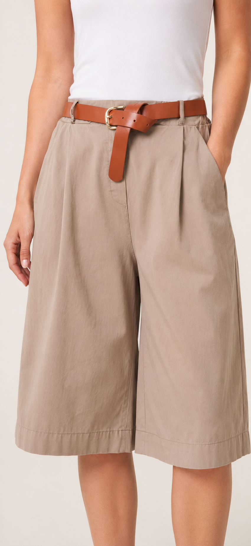 Bermuda Belted Shorts – Made in Italy