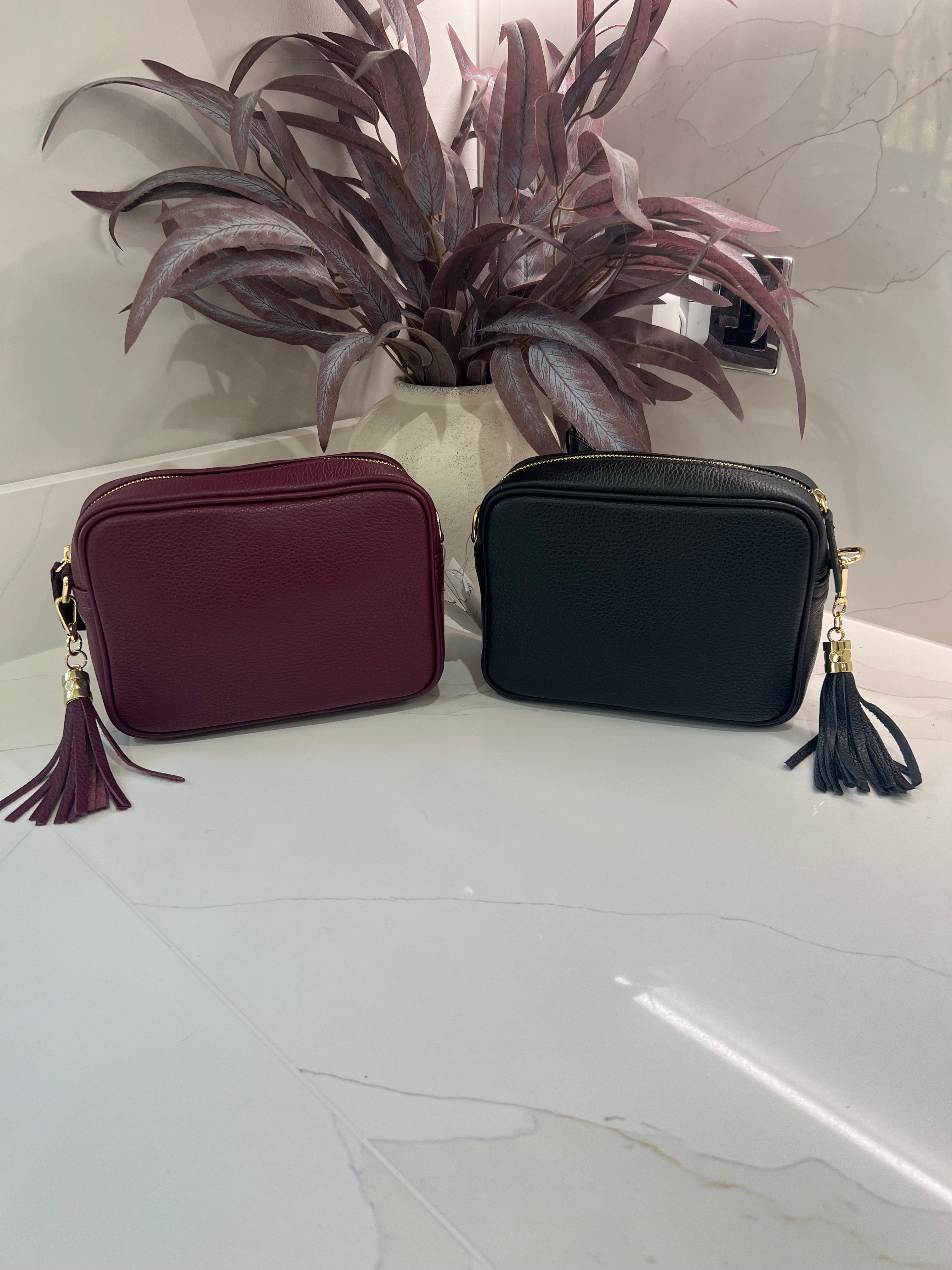 📸 Italian Leather Camera Bag