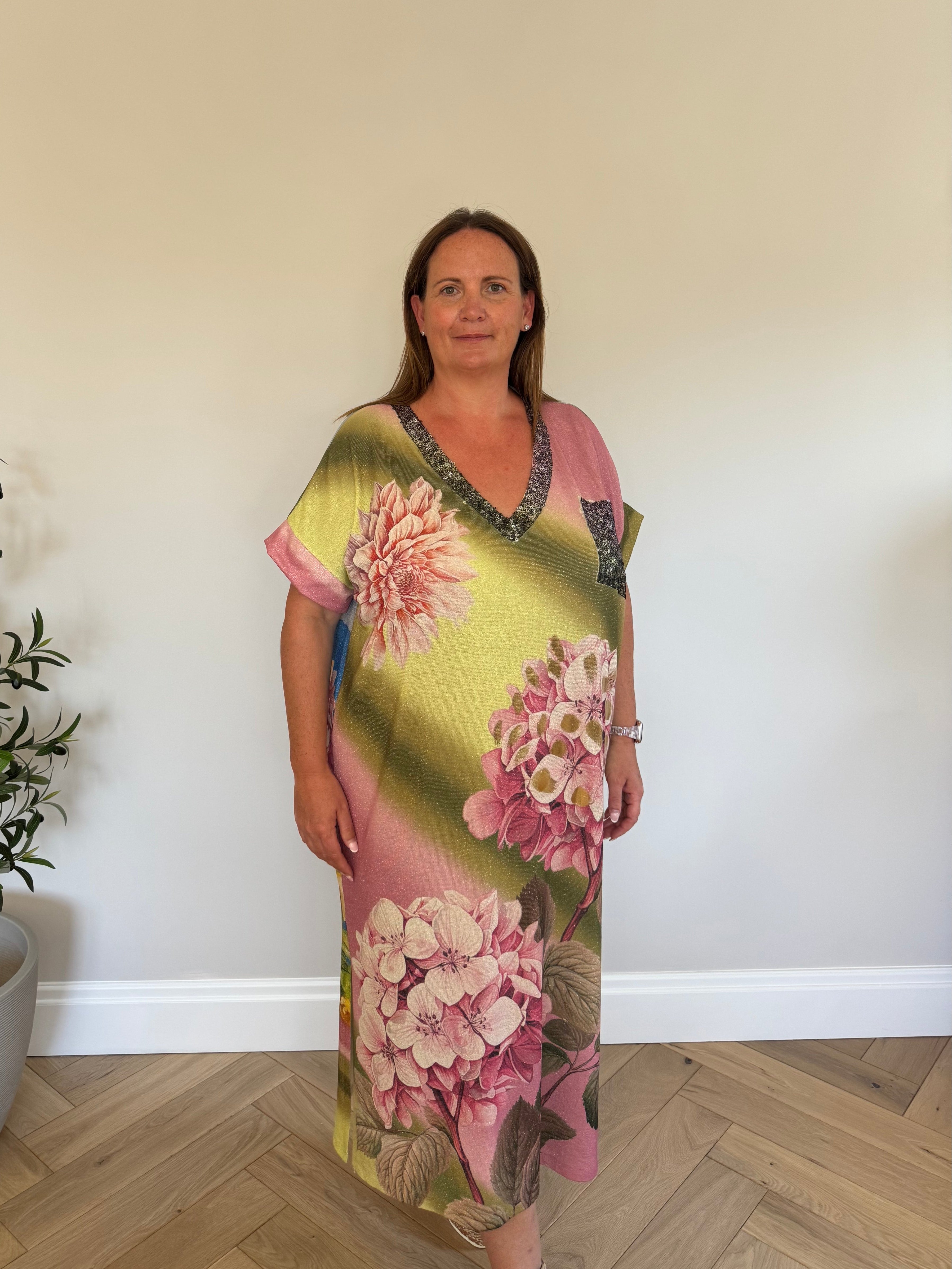 Amara Shimmer Maxi Dress