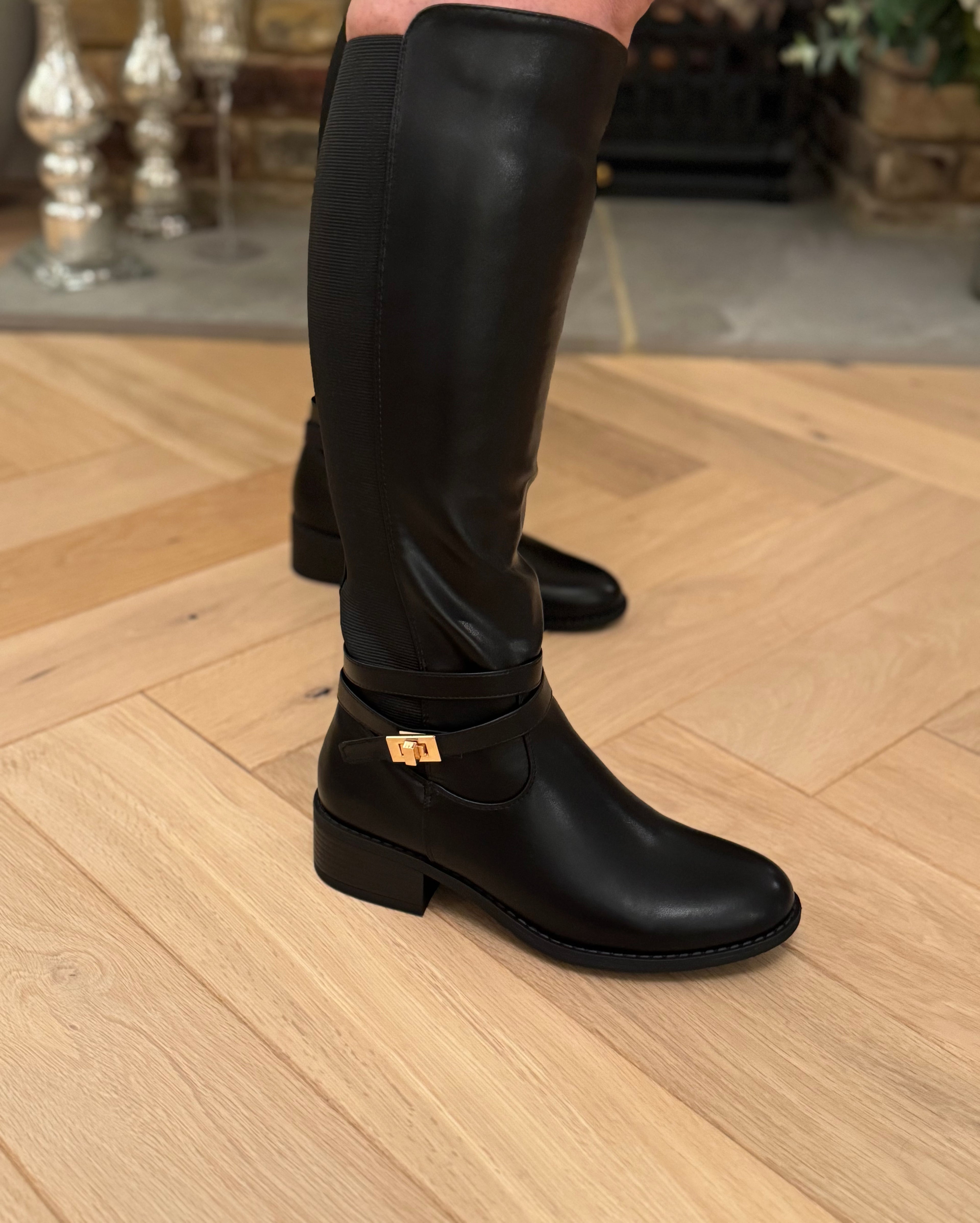 Midnight Stride Knee-High Boots