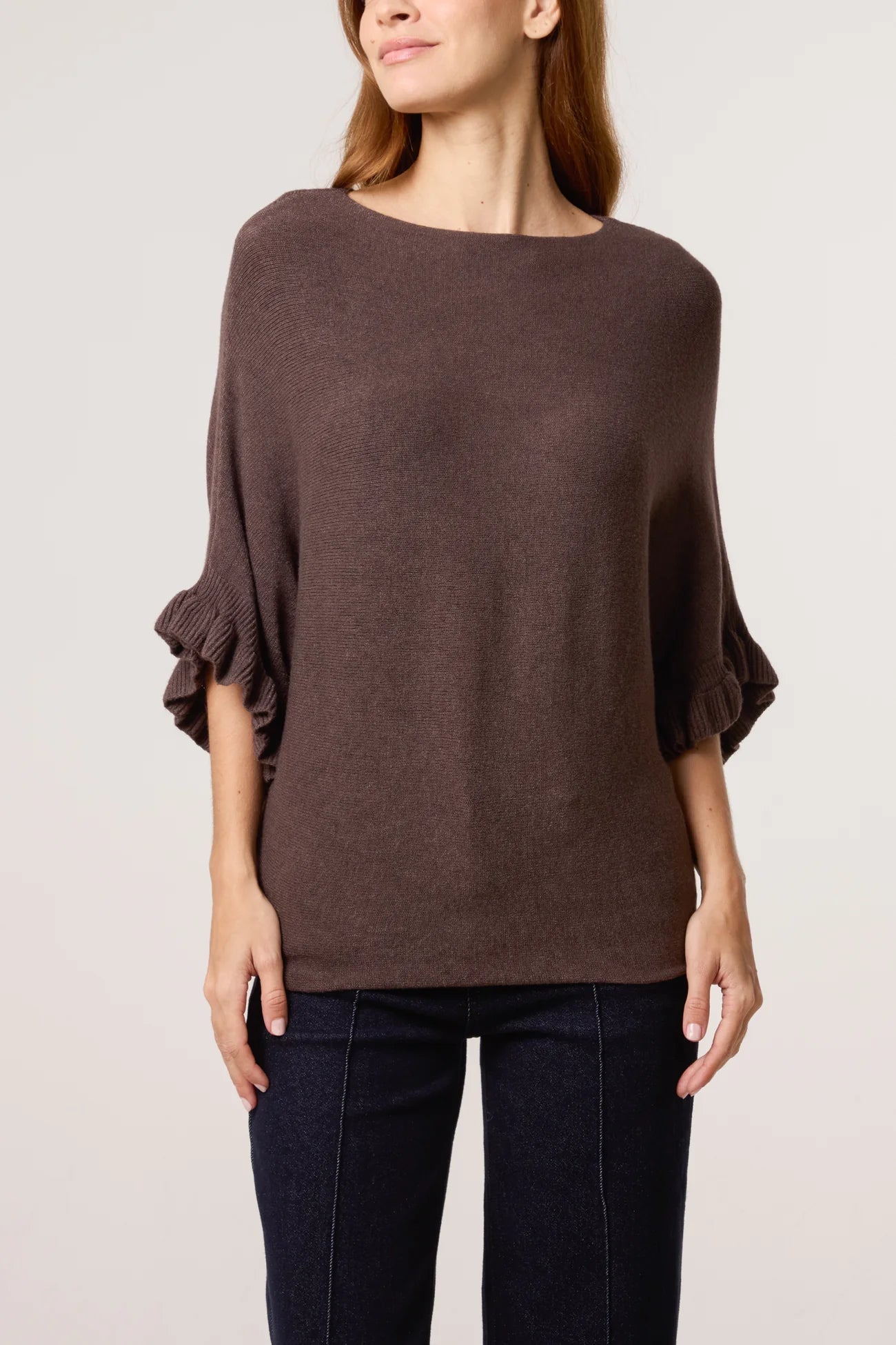 The Livia Ruffle Knit Jumper