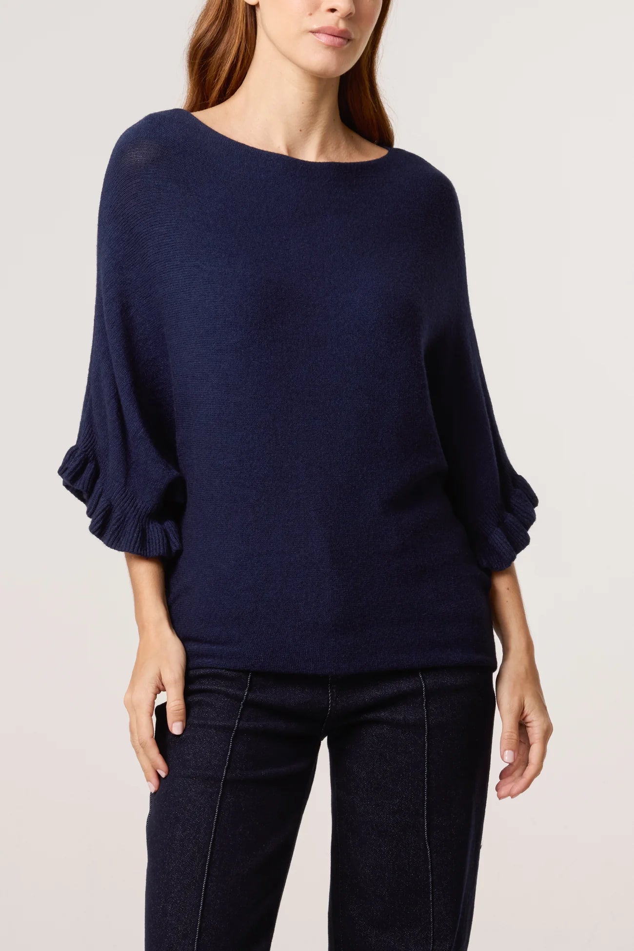 The Livia Ruffle Knit Jumper