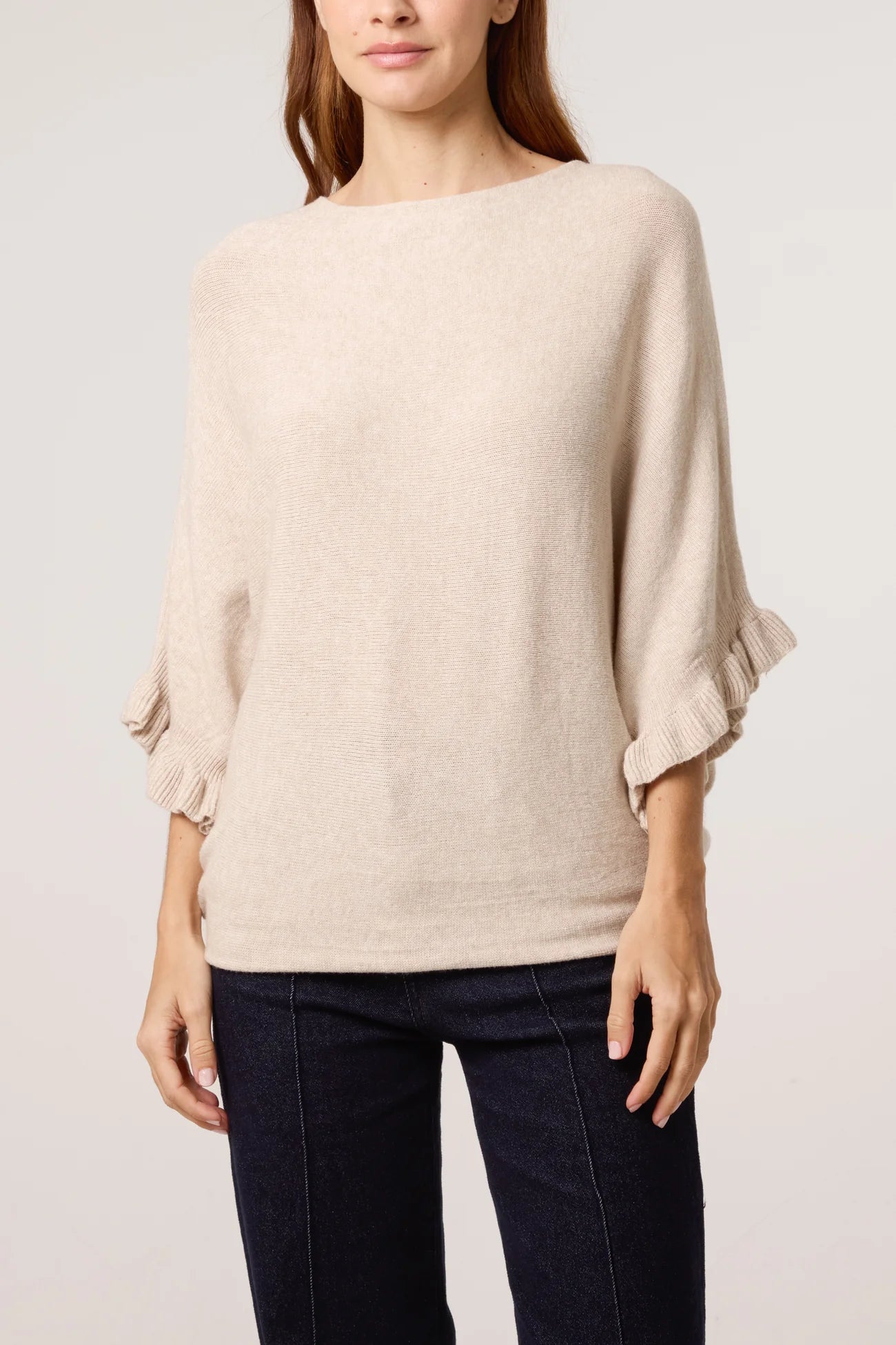 The Livia Ruffle Knit Jumper