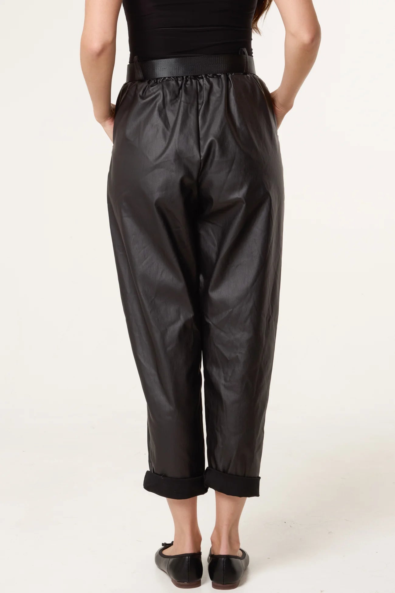 The Jez PU Coated Trousers