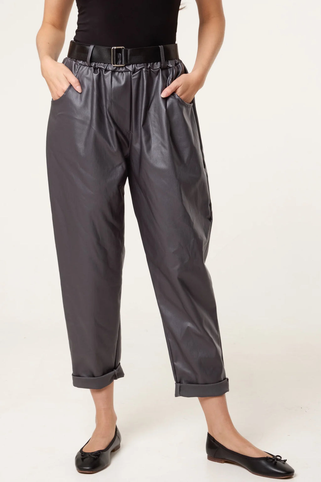 The Jez PU Coated Trousers