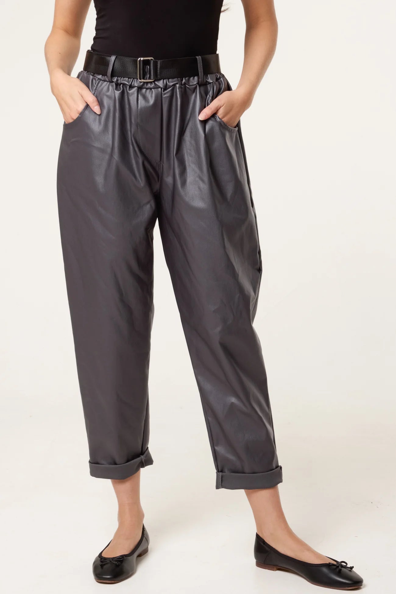 The Jez PU Coated Trousers