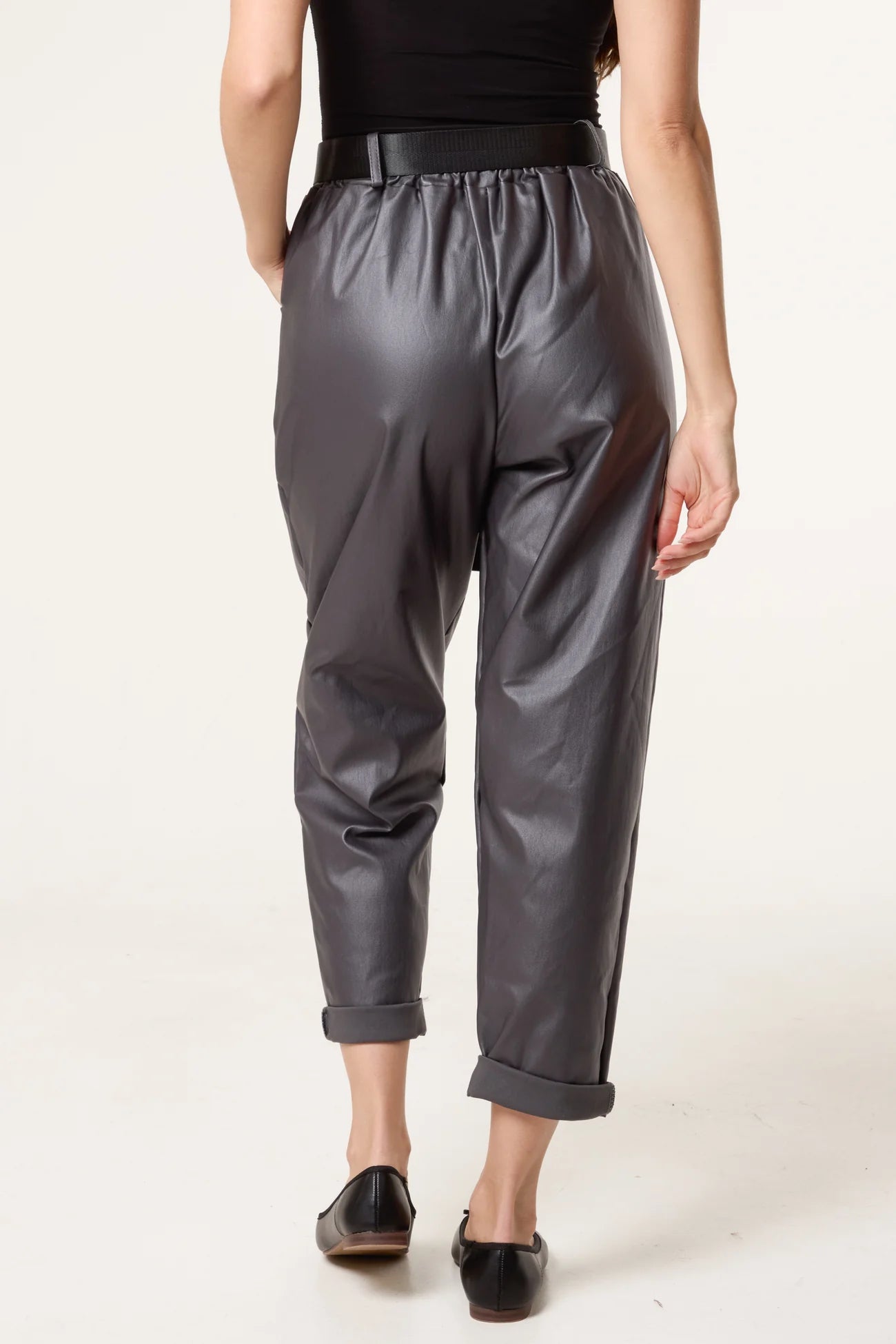 The Jez PU Coated Trousers