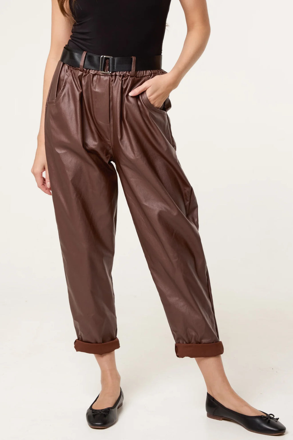 The Jez PU Coated Trousers