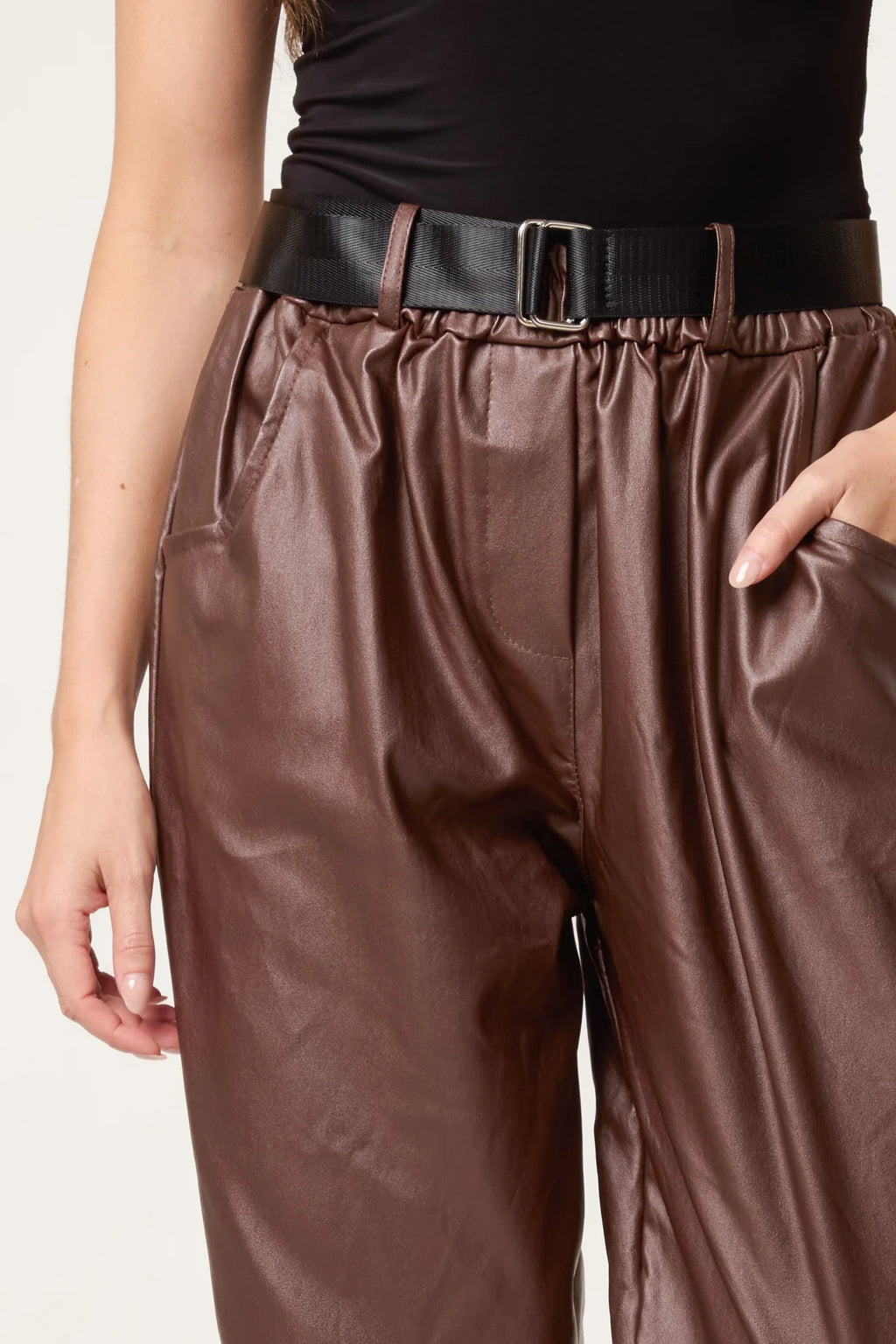 The Jez PU Coated Trousers