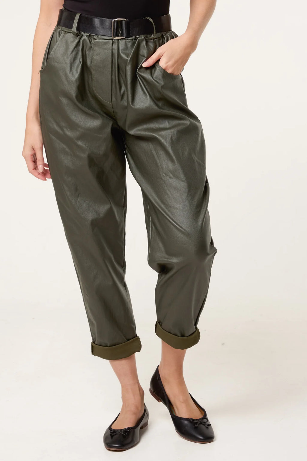 The Jez PU Coated Trousers