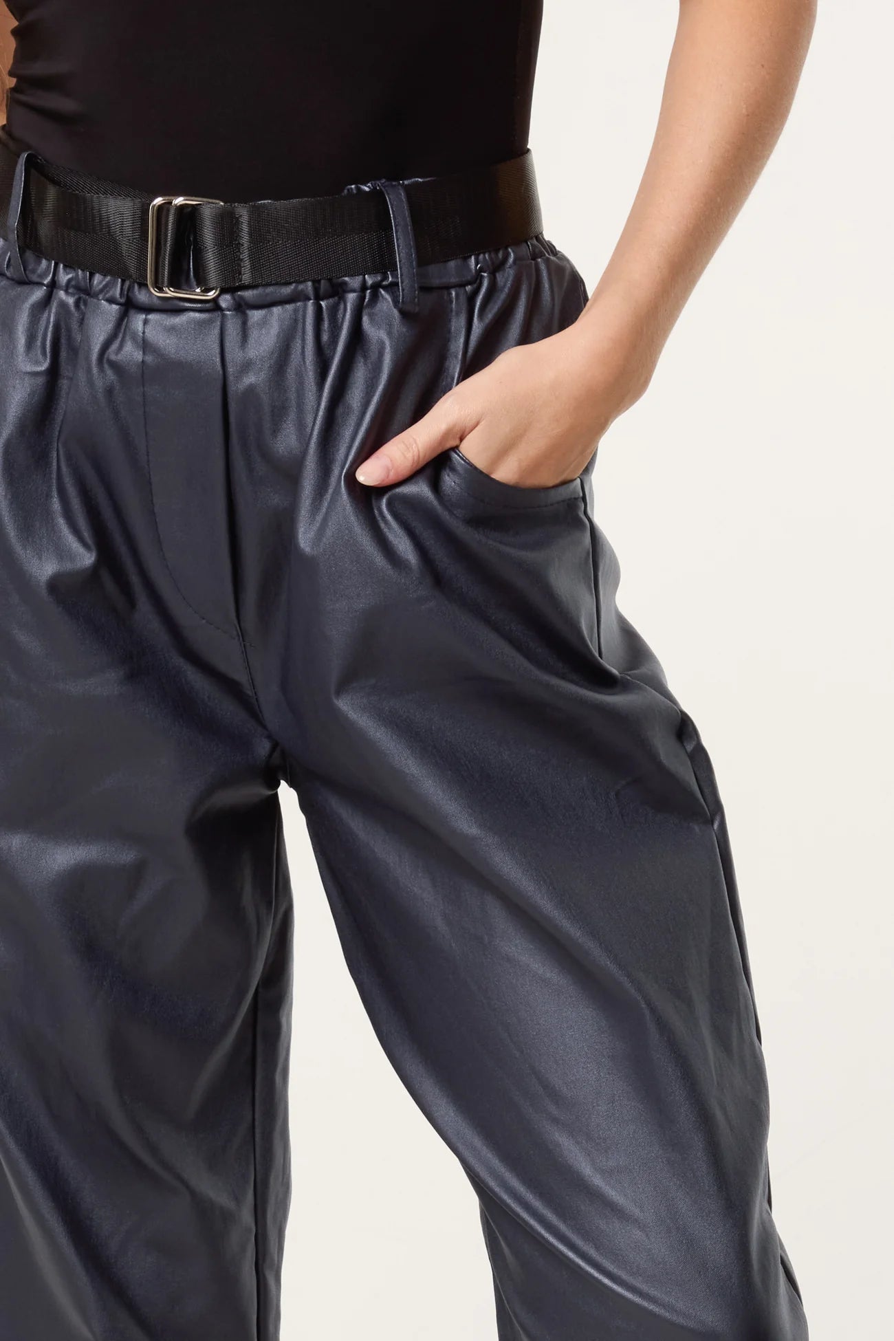 The Jez PU Coated Trousers