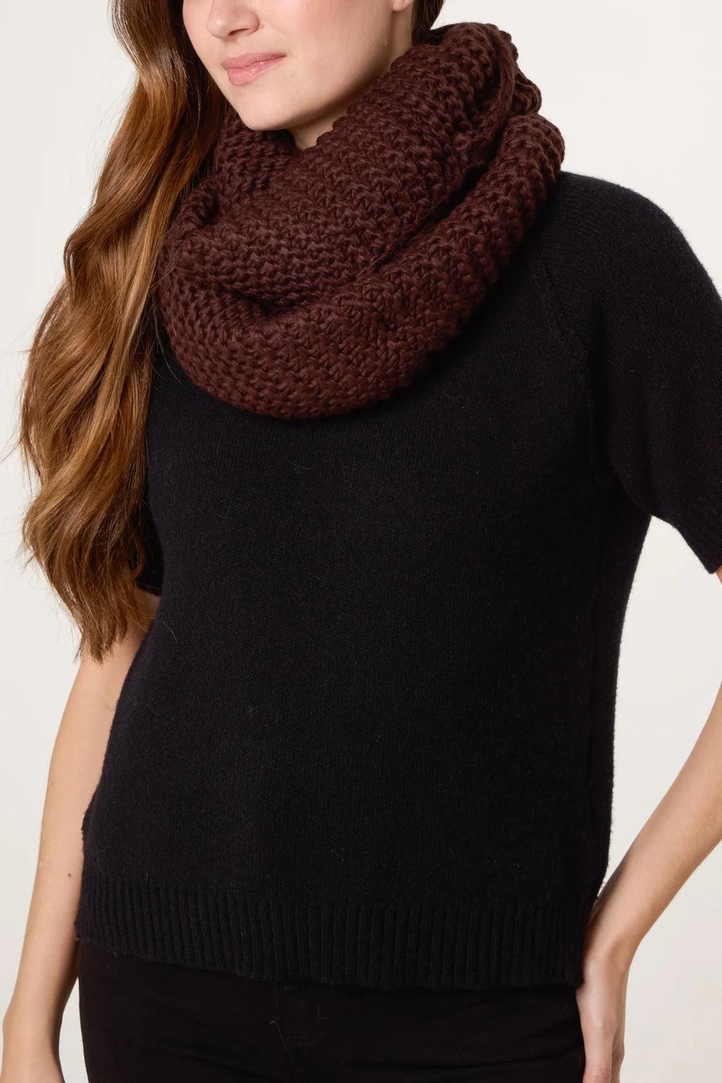 Jilly chunky knitted snood
