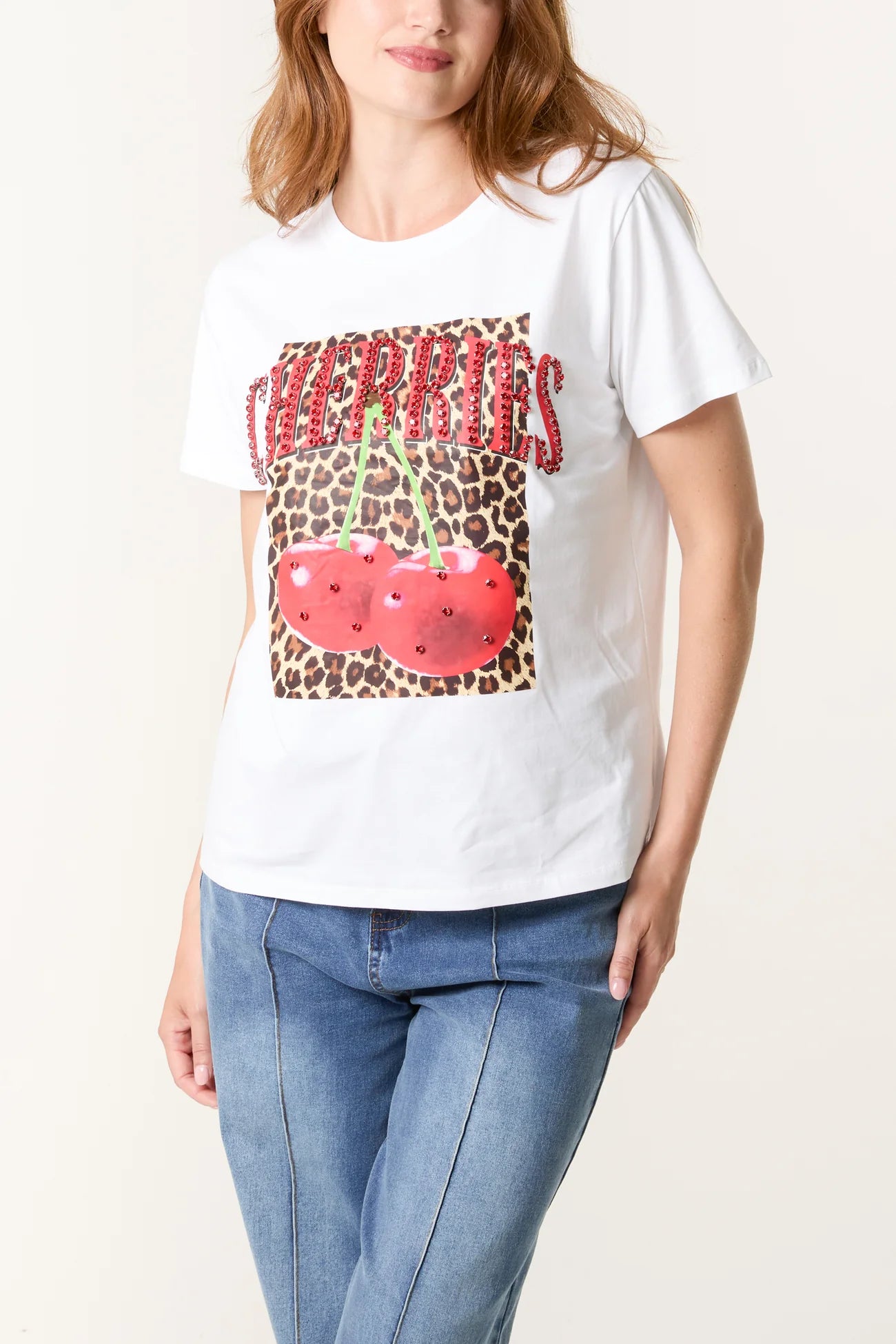 The Cherries Graphic Tee 🍒🐆💎