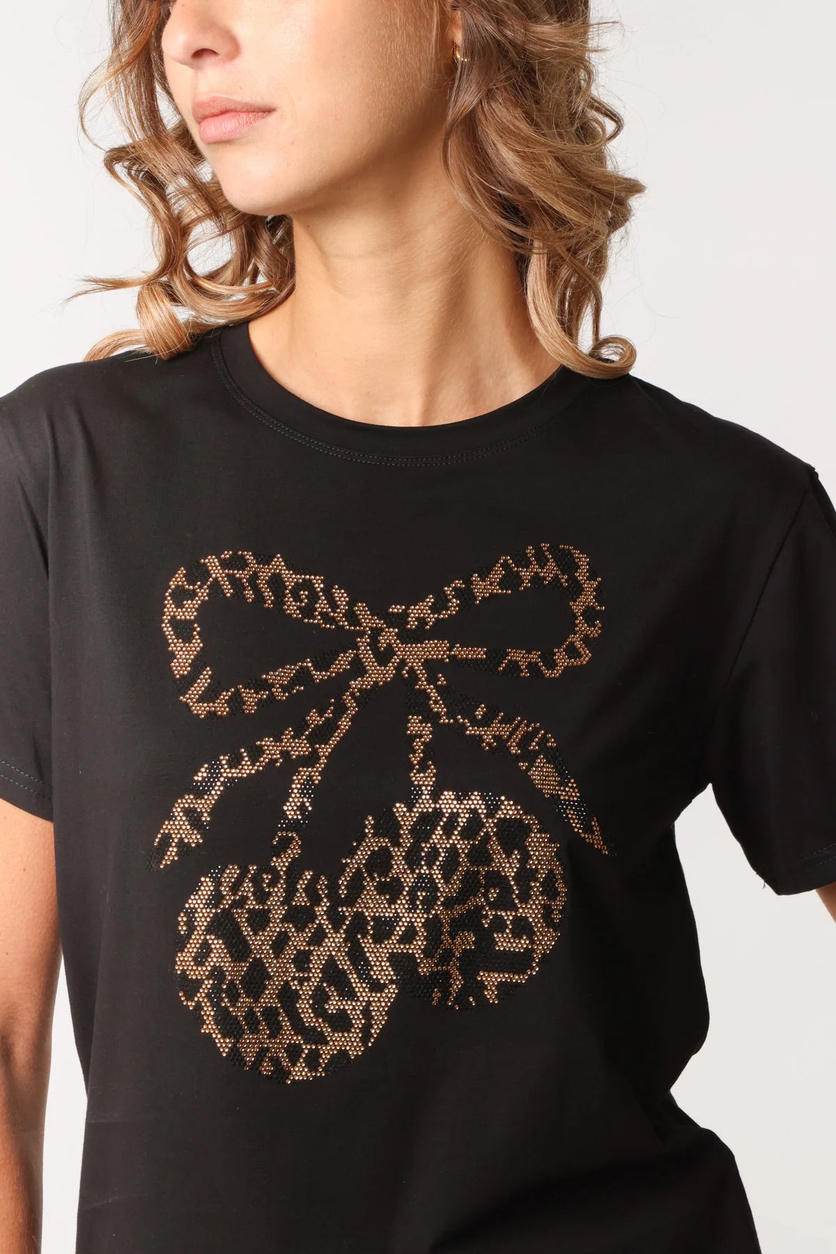 Cherry Bow Tee 🎀🍒🐆✨
