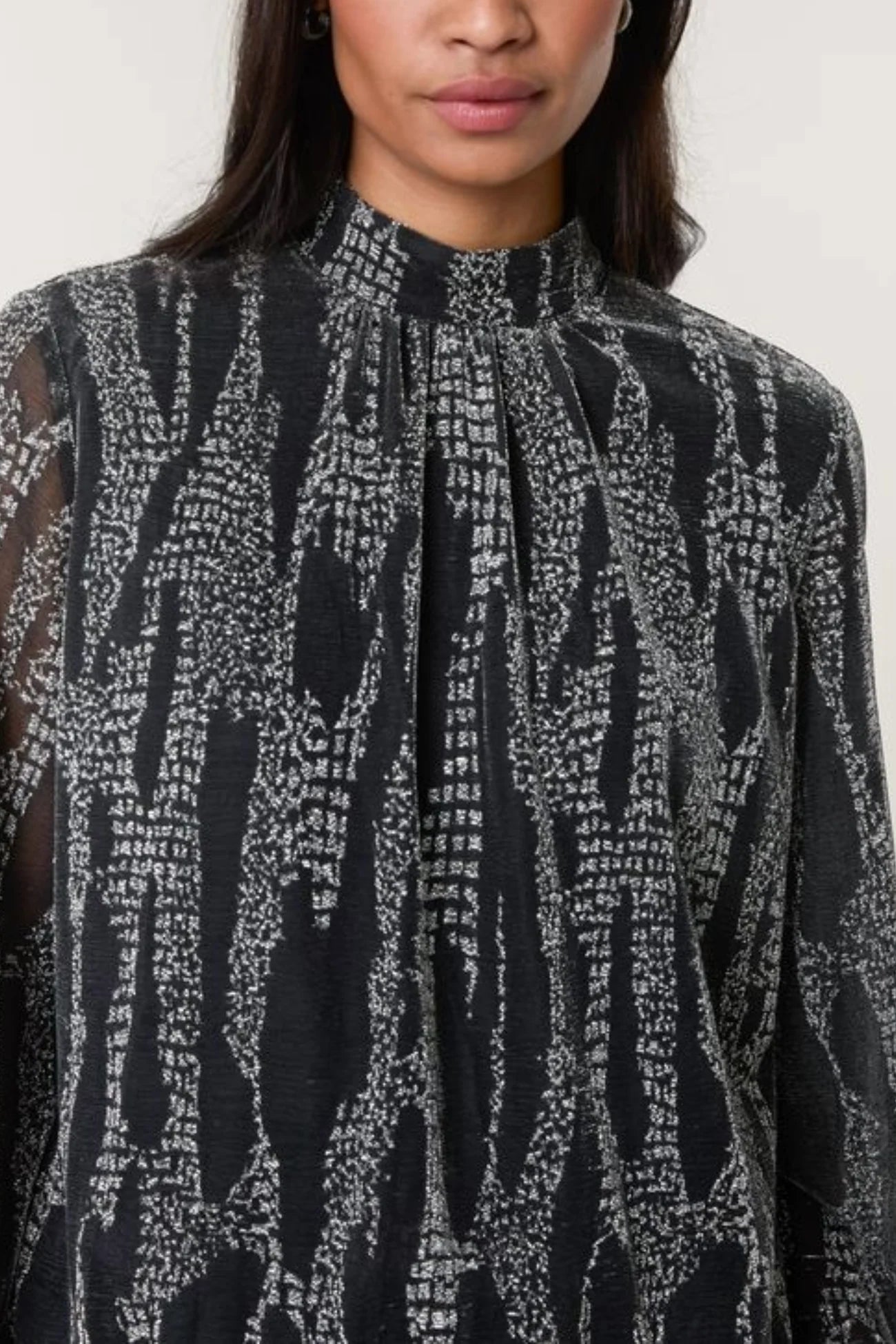 The Serpina Puffball Blouse