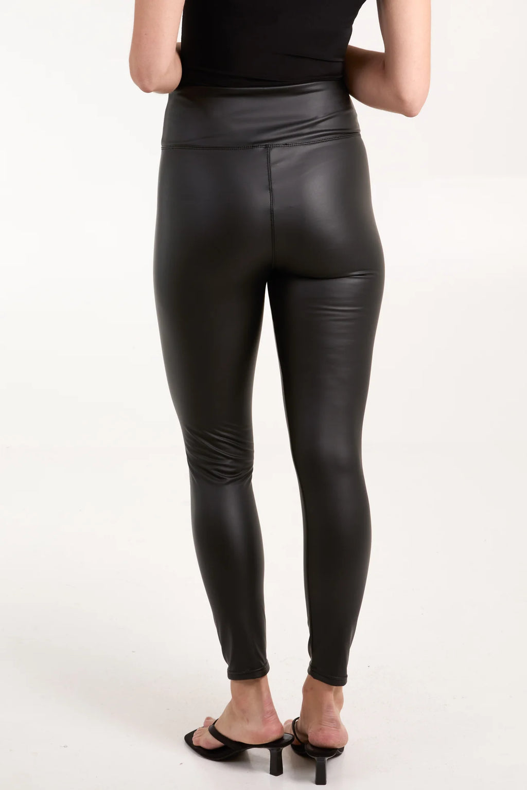 High Waist PU Leggings