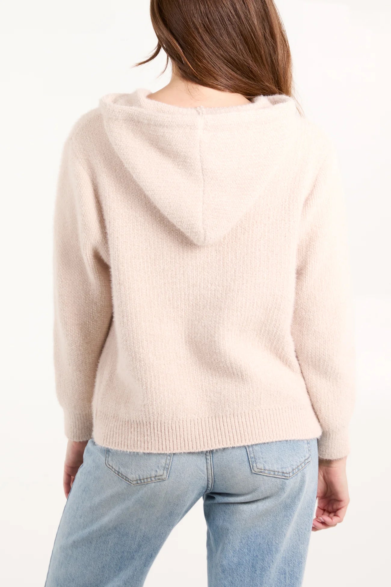 Halo Zip Hoodie Soft texture, tonal ease, wearable charm.