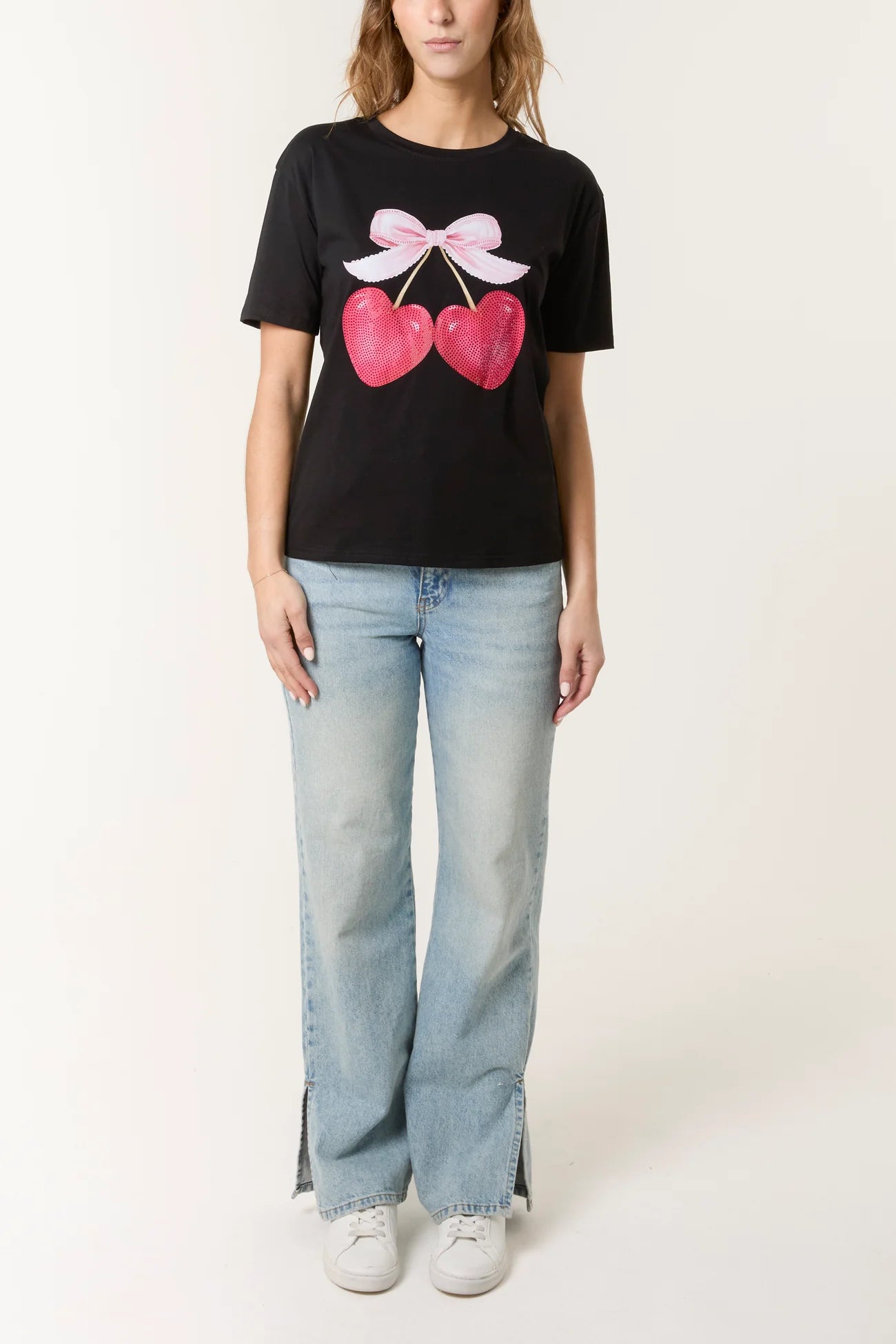 The Bow & Hearts Graphic Tee ❤️🎀✨